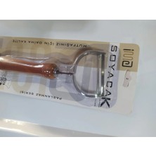 abnturk Premium Ahşap Saplı Çelik Uçlu Meyve Sebze Soyacağı 16 cm