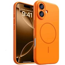 Day Apple iPhone 17 Için Kamera Korumalı Silikon Kılıf - Turuncu