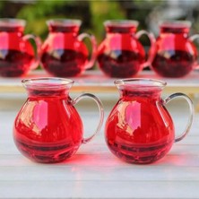 Şık 6'lı Borosilikat Cam Çay Bardağı Takımı