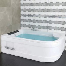 Sırduş 170X120X55 Asimetrik Sol Oturmalı Küvet, Beyaz