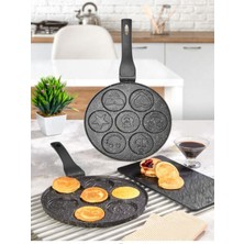 Döküm Pancake Tavası 26 cm Siyah, Pratik ve Şık Mutfak Aksesuarı