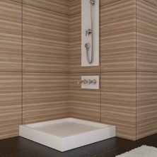 Sırduş 80X80X12 Kare Monoblok Duş Teknesi