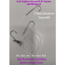 Hobimexpress Olta Ucu ( Long Shaft ) Japon Iğneli Hazır Takım 3 Adet ( Çupra - Levrek - Mırmır - Mercan Vs )