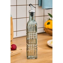 Dikdörtgen Cam Yağdanlık 500 ml Petrol Mavi, Şık ve Kullanışlı Tasarım