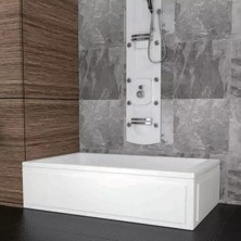 Sırduş 140X70X44 Mini Düz Küvet, Beyaz