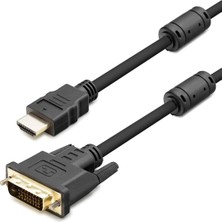 MiraLive Dvı To Hdmı Kablo 24+1 Pvc 1.8m Siyah HDX7752