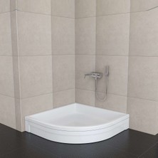 Sırduş 80X80X16 Oval Panelli Duş Teknesi