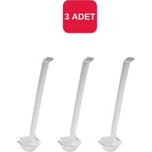 3'lü Şeffaf Sos Servis Kepçesi, 250MM, L No:2, Eşsiz Kalite
