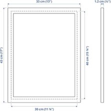 Ecosell Çerçeve, Plastik ve Fibrokarton, 30X40 Santimetre, Beyaz [tek Çerçeve]