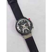 Curren Deri Kordonlu, Kronometreli, Takvimli, Su Geçirmez, 2 Yıl Garantili Erkek Kol Saati