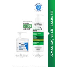 Vichy Kuru Saçlar Için Saç ve Cilt Bakım Seti: Dercos Kepek Karşıtı Şampuan 390ML & Cerave Krem 454G