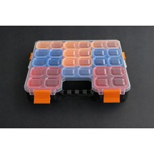 abnturk 21 Gözlü Renkli  Organizer Vida Takim Çantası Kutusu