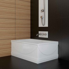 Sırduş 170X75X55 Düz Küvet, Beyaz