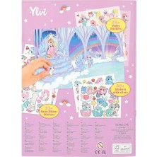 Ecosell 12703 Ylvi Create Your World – Çıkartma Defteri, 20 Renkli Arka Plan Sayfası, 6 Çıkartma Sayfası Dahil