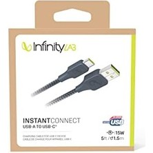 Ecosell By - Instantconnect Kablo Usb-A Usb-C,mavi,1.5m