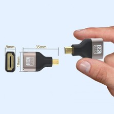 Ecosell 8k Micro HDMI Çevirici 8k UHD HDMI Micro HDMI Çevirici Cep Telefonlarına Olmaz