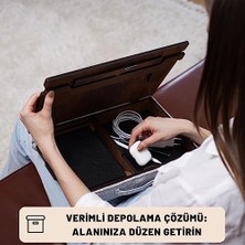 Ecosell - LS051 Minderli Eğim Ayarlanabilir Mousepadli Laptop Sehpası