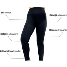 Yüksek Bel Toparlayıcı Tayt Siyah