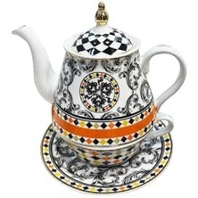 Ecosell Art Margery Tek Kişilik Demlik & Fincan Seti