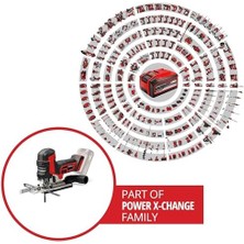 Ecosell Professional Akülü Dekupaj Testeresi Tp-Jst 18/135 Li Bl Power X- (18V, 135 mm Ahşap Kesme Derinliği, 26 mm Kaldırma Yüksekliği, Kömürsüz, T Tipi Tutamak, 3x Testere Bıçağı)