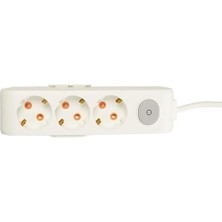 Ecosell 3lü Anahtar-Topraklı Kablolu Ç.k 2m Priz