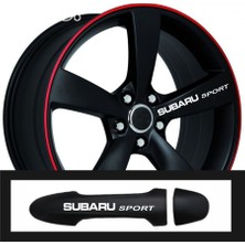 Ruselland Subaru Justy Için Özel Yeni Uyumlu Aksesuar Oto Kapı Kolu/jant Özel Yeni Sticker 10 Adet 10*1,5 cm