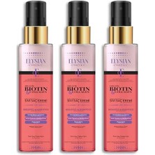 Ecosell &  Sıvı Saç Kremi 3'lü Set – Dökülme Karşıtı, Durulanmayan Sprey, Hızlı Uzatma Etkili, Besleyici ve Koruyucu 150 ml