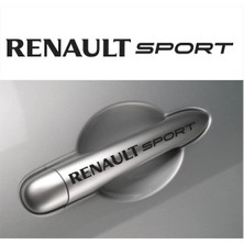 Ruselland Renault Sport Kapı Kolu Özel Yeni Sticker Set 8 Ad 12*1 cm