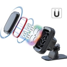 Ecosell Heartz H052 Araba Telefon Tutucu, Araç Içi Telefon Tutucu 360 Derece Döenebilen Araç Telefon Tutucusu, Konsola Sabitlenebilir