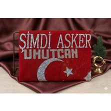 Güven O Şimdi Asker Tirşe Üçgen Şal Asker Bezi ve Eldiveni Takım Isme Özel