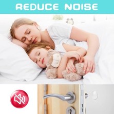 Ecosell 6 Adet Silikon Kapı Duvar Koruyucu, Kendinden Yapışkanlı, Şeffaf, Darbe ve Gürültü Önleyici Tampon,6'lı Set,