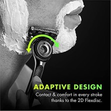 Ecosell Labs Peeling Çubuklu Tıraş Seti - Seyahat Çantalı, 3 Yedek Bıçak ve Manyetik Stand