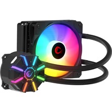 Rampage HELIOS C1 Siyah 68CFM 1800RPM Rainbow AMD AM5/INTEL LGA1700 120mm Sıvı Soğutmalı CPU Fan