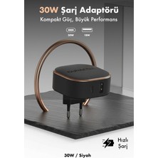 Duracell 30W 4x Hızlı Şarj Başlığı ( Usb-A,usb-C ) - Siyah