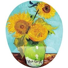 Ecosell Ayçiçekler Natürmort Bilek Destekli Mouse Pad