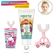 Mas Lord U Tipi Yeni Nesil Diş Fırçası Seti - Pembe Fırçalık + Pembe Araba 2-6 Yaş 