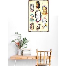 Ecosell Türk Sineması Efsaneleri Retro DRTR0077 Ahşap Mdf Tablo