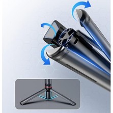 Ecosell Gimble Dengeleyici Otomatik Denge Sabitleyici Alüminyum Çubuk Teleskopik Selfie Sopa Video Istikrarlı Çekim Telefon Smartphone Için L19