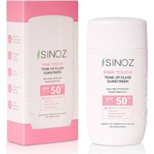 Ecosell SPF50 Pink Touch Aydınlatıcı Sıvı Yüz Güneş Kremi Yeni Nesil Güneş Filtreleri Hibrit Formül 50ML