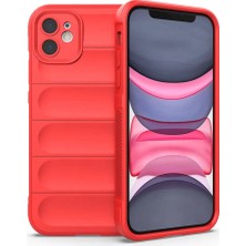 Ve Kırmızı iPhone 11 ile uyumlu Love Serisi Darbeye Dayanıklı Kamera Korumalı Silikon Kılıf