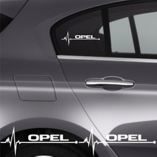 Ruselland Opel Grandland Için Özel Yeni Uyumlu Aksesuar Oto Ritim Özel Yeni Sticker 2 Adet 20*9 cm