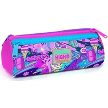 Ecosell Grafiti Üç Bölmeli Kalem Çantası - Kız Çocuk