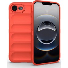 Ve Kırmızı iPhone 16E ile Uyumlu Love Serisi Darbeye Dayanıklı Kamera Korumalı Silikon Kılıf