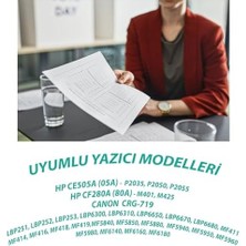 Ecosell Ysy CE505A P2035 P2050 P2055 2700(2.7K) Sayfa Verimli Muadil Toner (Siyah)