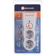 Ecosell TSK5080 Akım Koruyucu Prizler, Beyaz, 2'li 525 Joule