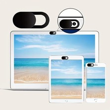 Ecosell Webcam Gizlilik Kapağı, 5'li Set, Dizüstü Bilgisayar Tablet ve Telefon Için Kamera Koruyucu (Siyah)