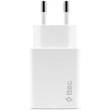 Ecosell Ttec Akıllışarjcihazı Duo Pd 32W Seyahat Hızlı Şarj Aleti Usb-C + Usb-A Beyaz (Kablosuzdur) 2SCS24B