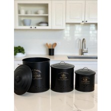 Şık Metal Patates ve Sebze Saklama Kovası, Siyah Renk, Dayanıklı Tasarım