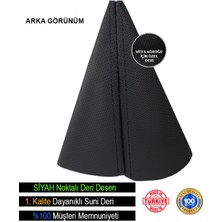 Ruselland Kia Soul Siyah Nokta Desenli Deri Spor Dikiş Vites Körüğü