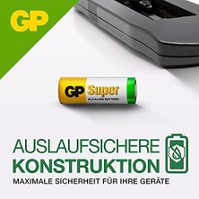 Ecosell Gp Batteries GP910A Süper Alkalin LR1/N/910A Boy Yarım Kalem Pil, 1.5 Volt, 2'li Kart